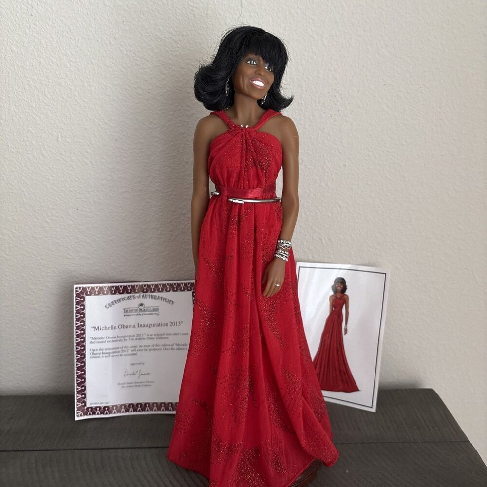 Ashton-Drake Galleries Michelle Obama Inauguration 2013 Commemorative Doll
